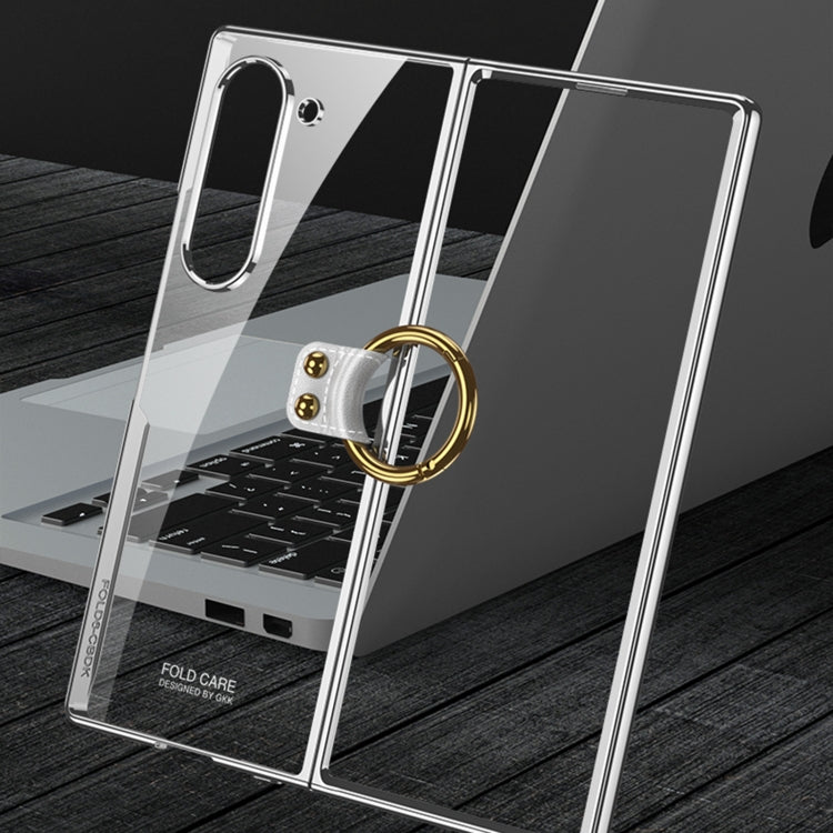 For Samsung Galaxy Z Fold6 GKK Electroplating Phone Case with Ring