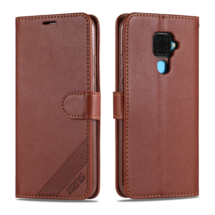 For Huawei Mate 30 Lite / Nova 5i Pro AZNS Sheepskin Texture Horizontal Flip Leather Case with Holder & Card Slots & Wallet
