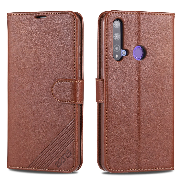 For Huawei Nova 5i / P20 Lite(2019) AZNS Sheepskin Texture Horizontal Flip Leather Case with Holder & Card Slots & Wallet