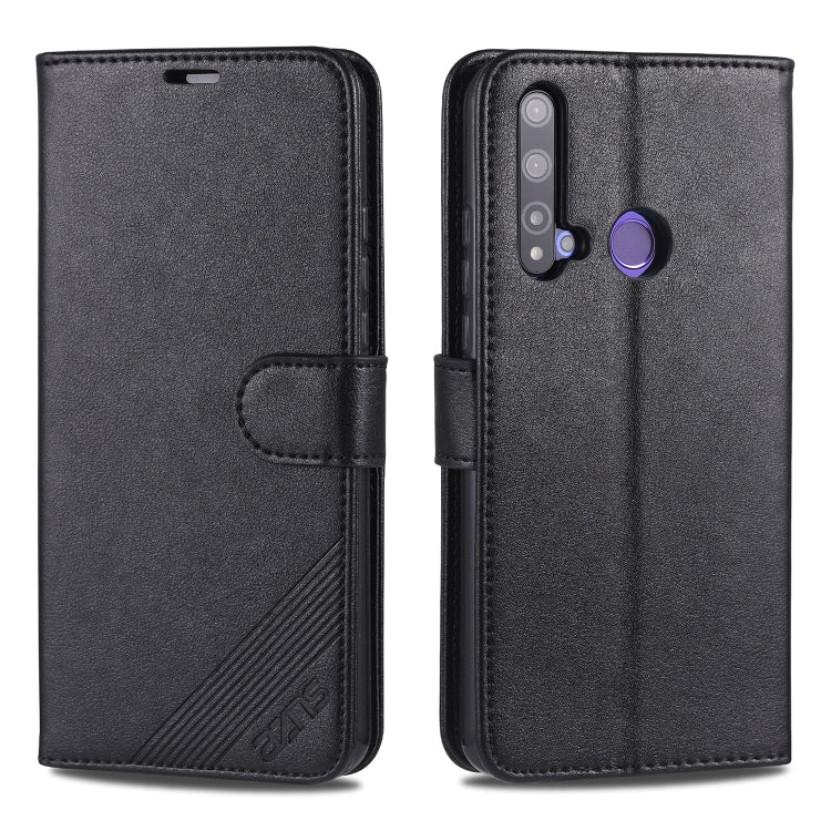 For Huawei Nova 5i / P20 Lite(2019) AZNS Sheepskin Texture Horizontal Flip Leather Case with Holder & Card Slots & Wallet