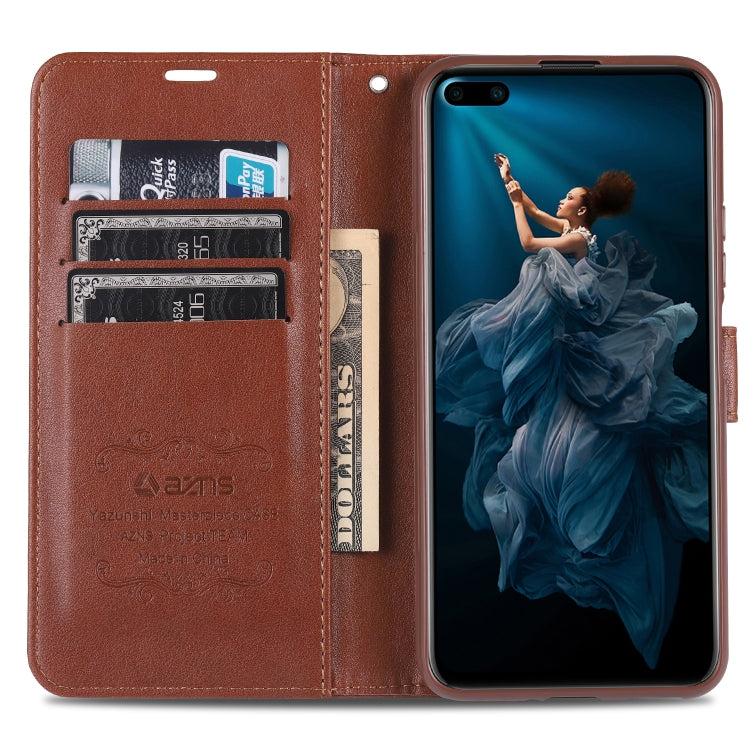 For Huawei Nova 6 AZNS Sheepskin Texture Horizontal Flip Leather Case with Holder & Card Slots & Wallet