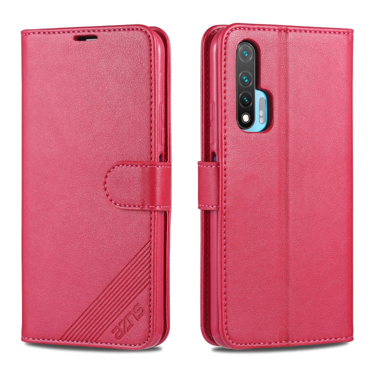 For Huawei Nova 6 AZNS Sheepskin Texture Horizontal Flip Leather Case with Holder & Card Slots & Wallet