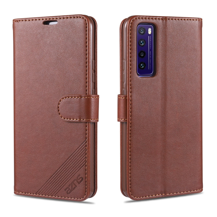 For Huawei Nova 7 / 7 Pro AZNS Sheepskin Texture Horizontal Flip Leather Case with Holder & Card Slots & Wallet