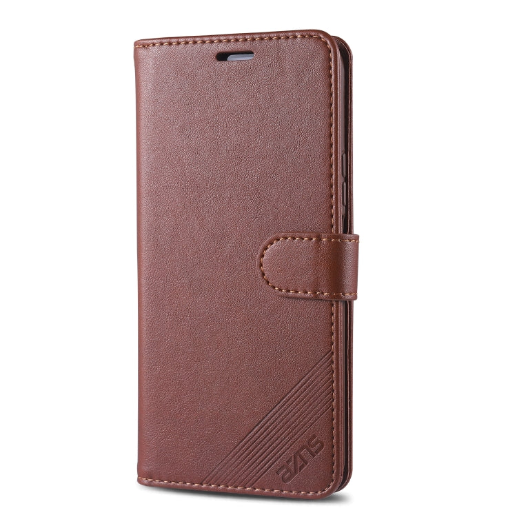 For Huawei Nova 7 SE AZNS Sheepskin Texture Horizontal Flip Leather Case with Holder & Card Slots & Wallet
