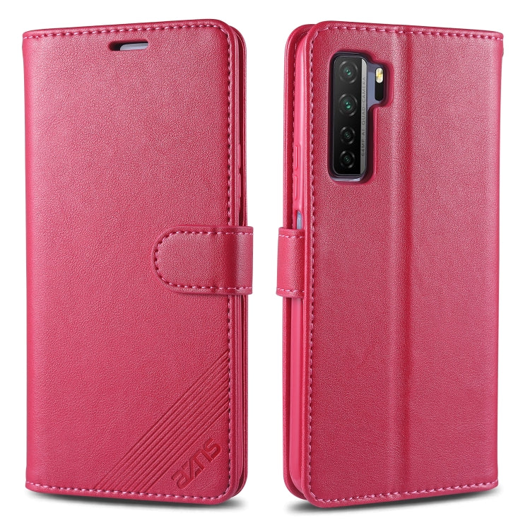 For Huawei Nova 7 SE AZNS Sheepskin Texture Horizontal Flip Leather Case with Holder & Card Slots & Wallet