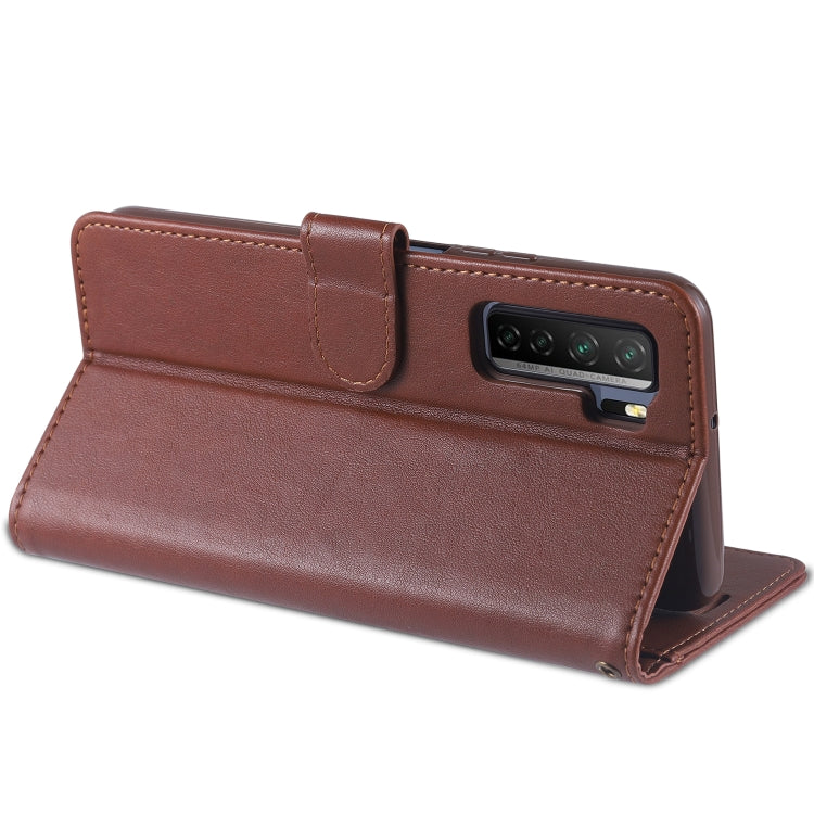 For Huawei Nova 7 SE AZNS Sheepskin Texture Horizontal Flip Leather Case with Holder & Card Slots & Wallet