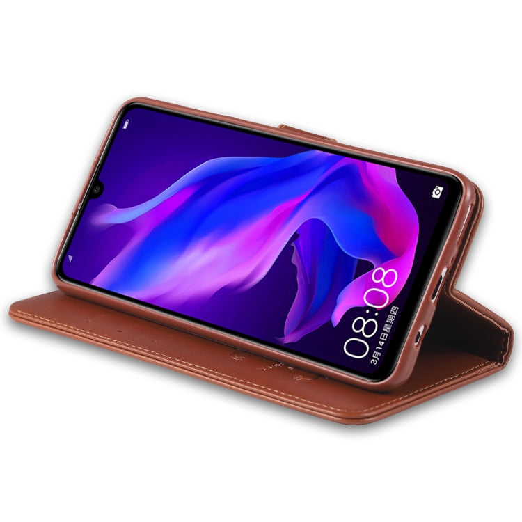 For Huawei P30 Lite / Nova 4E AZNS Sheepskin Texture Horizontal Flip Leather Case with Holder & Card Slots & Wallet