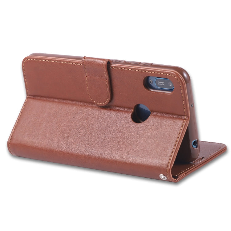 For Huawei Y6(2019) / Enjoy 9E AZNS Sheepskin Texture Horizontal Flip Leather Case with Holder & Card Slots & Wallet