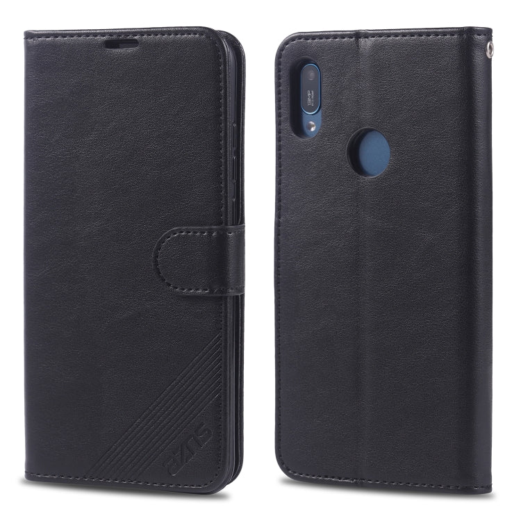 For Huawei Y6(2019) / Enjoy 9E AZNS Sheepskin Texture Horizontal Flip Leather Case with Holder & Card Slots & Wallet