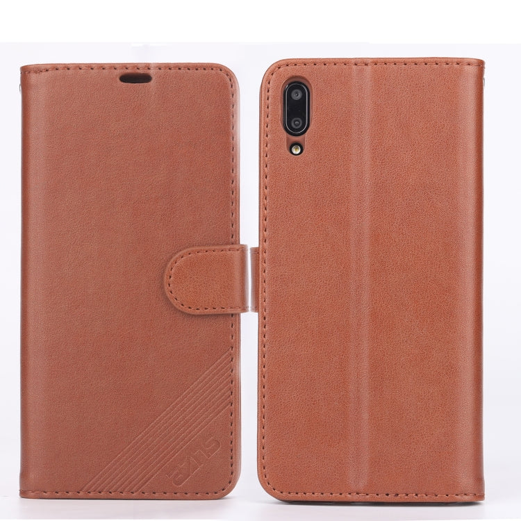 For Huawei Enjoy 9 AZNS Sheepskin Texture Horizontal Flip Leather Case with Holder & Card Slots & Wallet