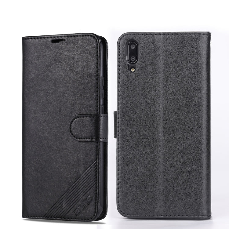 For Huawei Enjoy 9 AZNS Sheepskin Texture Horizontal Flip Leather Case with Holder & Card Slots & Wallet