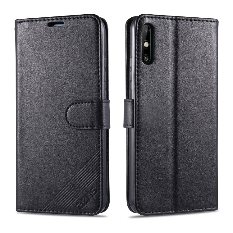For Huawei Enjoy 10e AZNS Sheepskin Texture Horizontal Flip Leather Case with Holder & Card Slots & Wallet