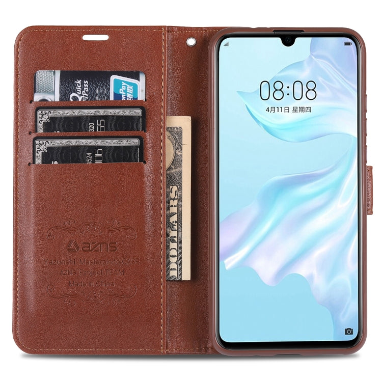 For Huawei Enjoy 10s / Honor 20 Lite AZNS Sheepskin Texture Horizontal Flip Leather Case with Holder & Card Slots & Wallet