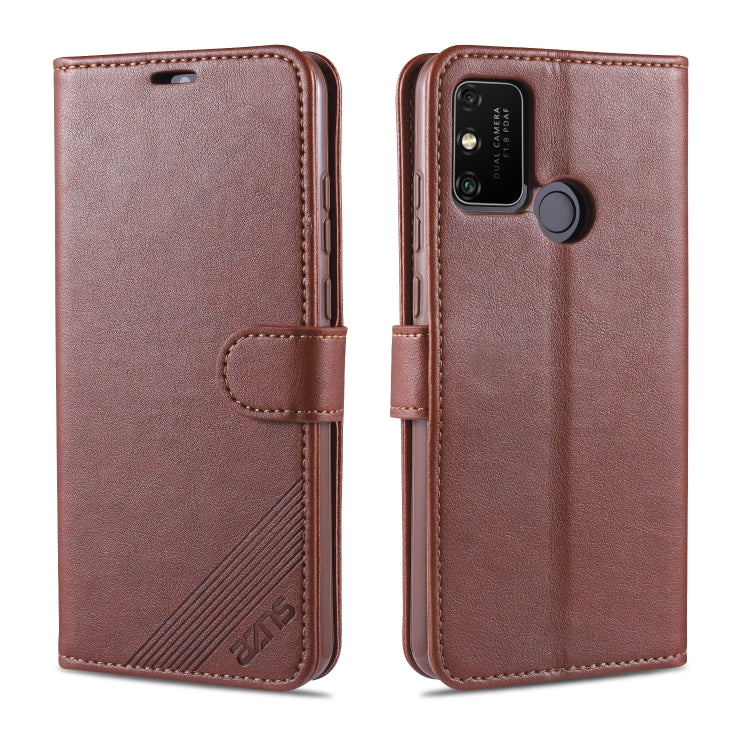 For Huawei Honor 9A AZNS Sheepskin Texture Horizontal Flip Leather Case with Holder & Card Slots & Wallet