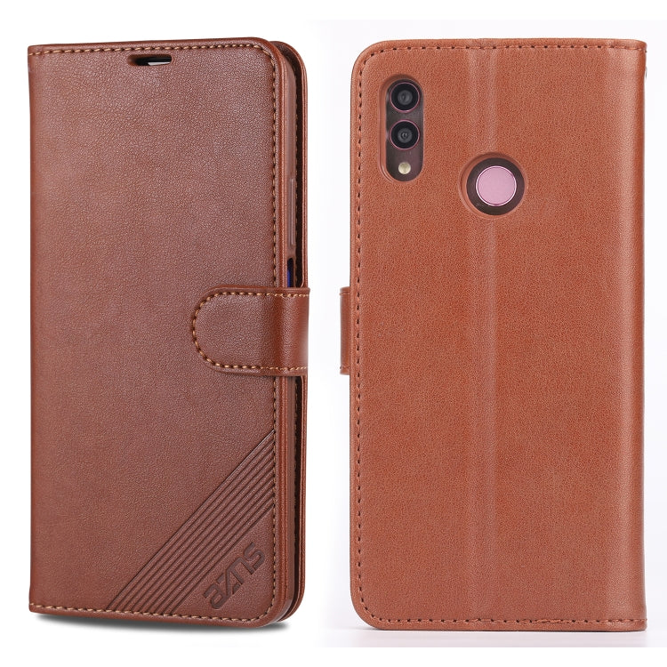 For Huawei Honor 10 Lite AZNS Sheepskin Texture Horizontal Flip Leather Case with Holder & Card Slots & Wallet