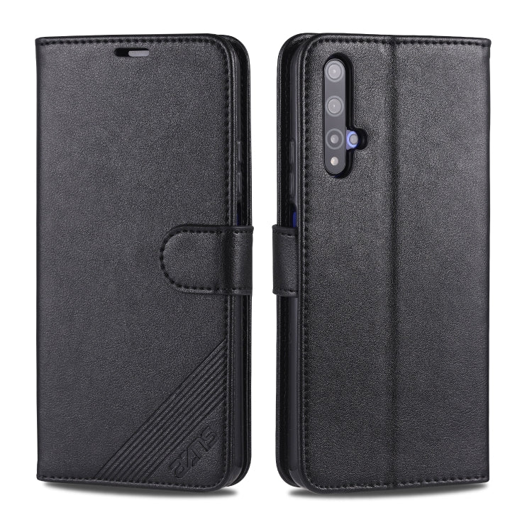 For Huawei Honor 20 AZNS Sheepskin Texture Horizontal Flip Leather Case with Holder & Card Slots & Wallet