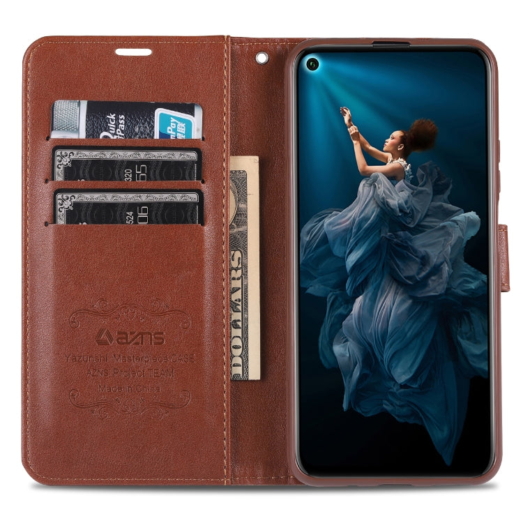 For Huawei Honor 20 AZNS Sheepskin Texture Horizontal Flip Leather Case with Holder & Card Slots & Wallet