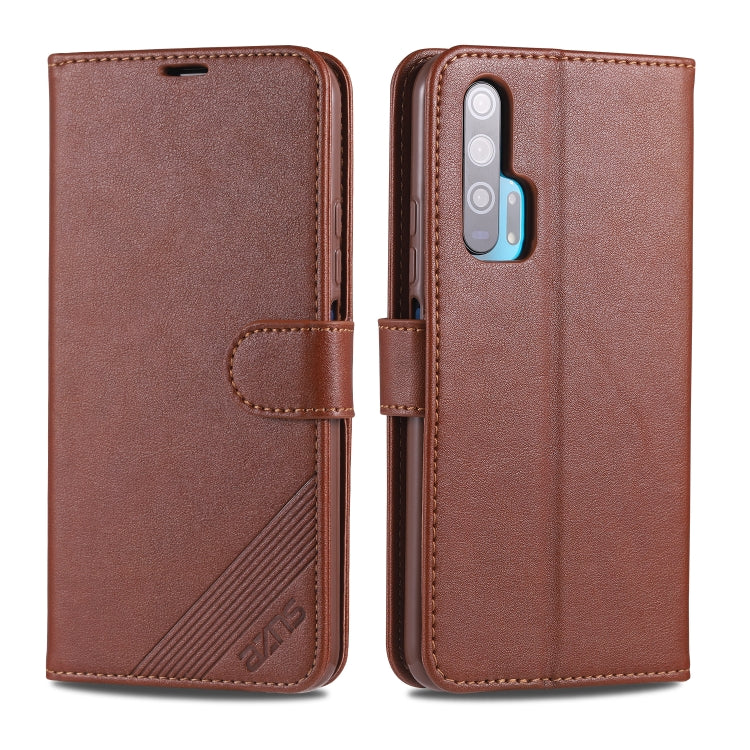 For Huawei Honor 20 Pro AZNS Sheepskin Texture Horizontal Flip Leather Case with Holder & Card Slots & Wallet