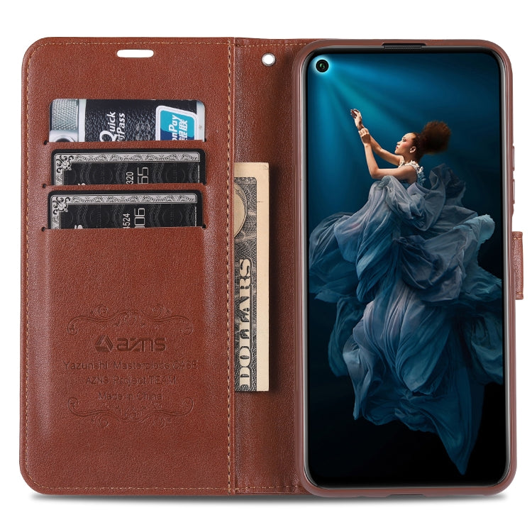 For Huawei Honor 20 Pro AZNS Sheepskin Texture Horizontal Flip Leather Case with Holder & Card Slots & Wallet