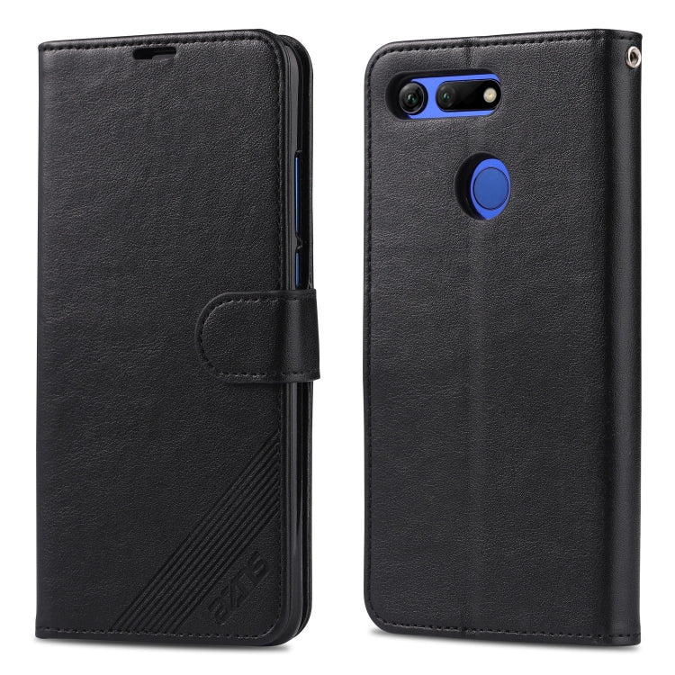 For Huawei Honor V20 AZNS Sheepskin Texture Horizontal Flip Leather Case with Holder & Card Slots & Wallet