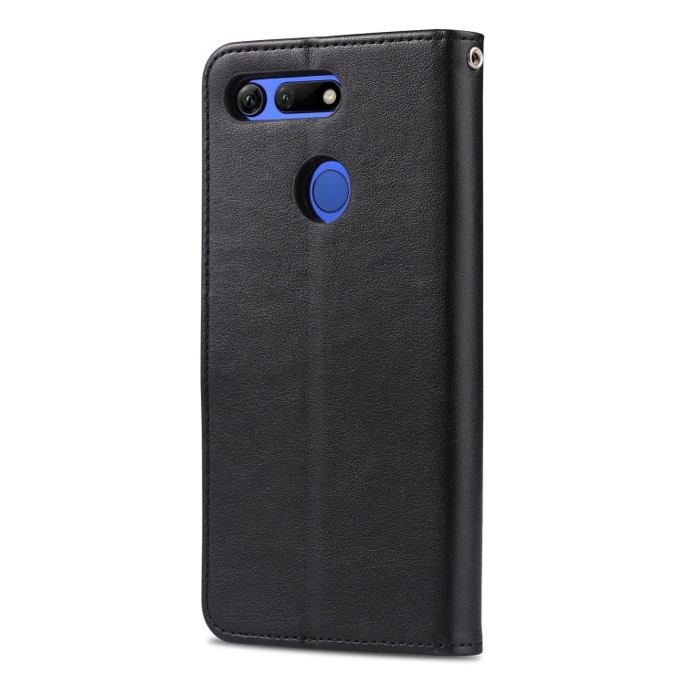For Huawei Honor V20 AZNS Sheepskin Texture Horizontal Flip Leather Case with Holder & Card Slots & Wallet