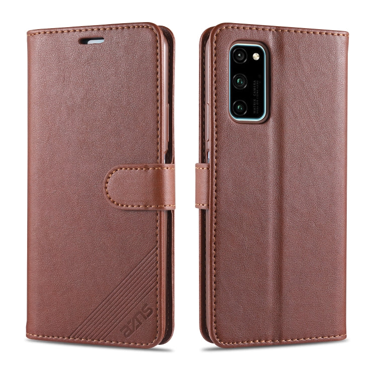 For Huawei Honor V30 AZNS Sheepskin Texture Horizontal Flip Leather Case with Holder & Card Slots & Wallet