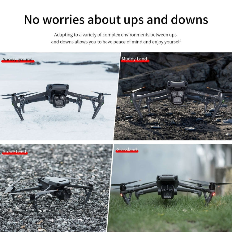 For DJI Mavic 3 Pro STARTRC Split Type Heightened Anti-fall Landing Gear Training Rack(Grey)