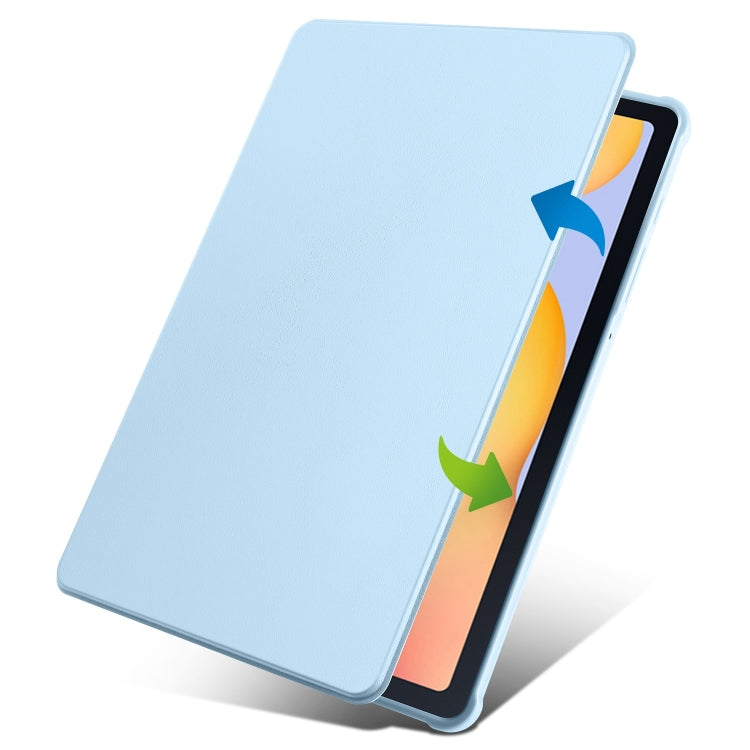 For Samsung Galaxy Tab S6 Lite P610 Acrylic 360 Degree Rotation Smart Tablet Leather Case
