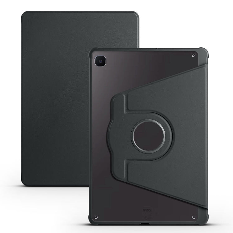 For Samsung Galaxy Tab S6 Lite P610 Acrylic 360 Degree Rotation Smart Tablet Leather Case