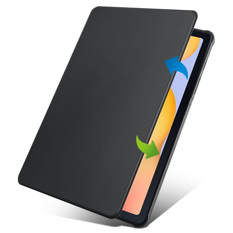 For Samsung Galaxy Tab S6 Lite P610 Acrylic 360 Degree Rotation Smart Tablet Leather Case