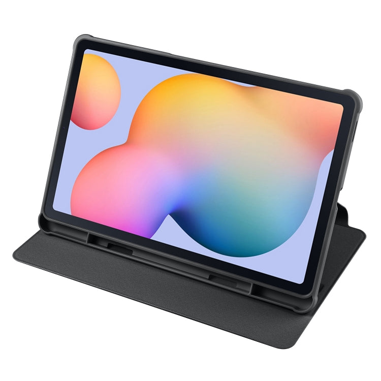 For Samsung Galaxy Tab S6 Lite P610 Acrylic 360 Degree Rotation Smart Tablet Leather Case