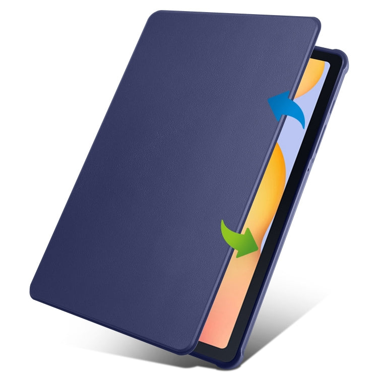 For Samsung Galaxy Tab S6 Lite P610 Acrylic 360 Degree Rotation Smart Tablet Leather Case