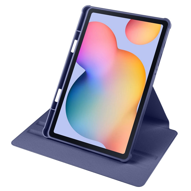 For Samsung Galaxy Tab S6 Lite P610 Acrylic 360 Degree Rotation Smart Tablet Leather Case