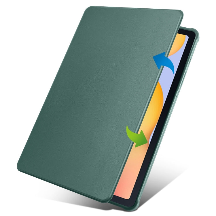 For Samsung Galaxy Tab S6 Lite P610 Acrylic 360 Degree Rotation Smart Tablet Leather Case