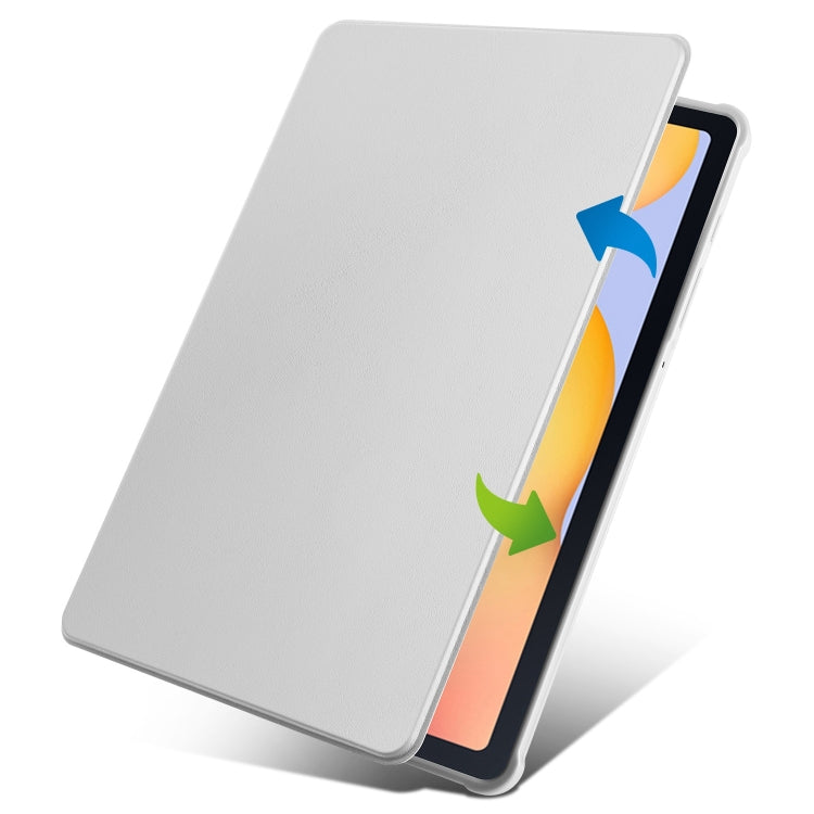 For Samsung Galaxy Tab S6 Lite P610 Acrylic 360 Degree Rotation Smart Tablet Leather Case