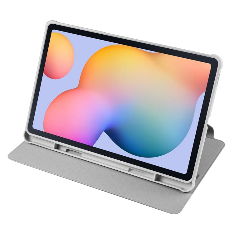 For Samsung Galaxy Tab S6 Lite P610 Acrylic 360 Degree Rotation Smart Tablet Leather Case