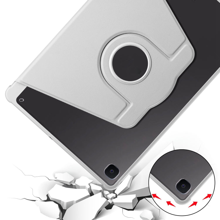 For Samsung Galaxy Tab S6 Lite P610 Acrylic 360 Degree Rotation Smart Tablet Leather Case