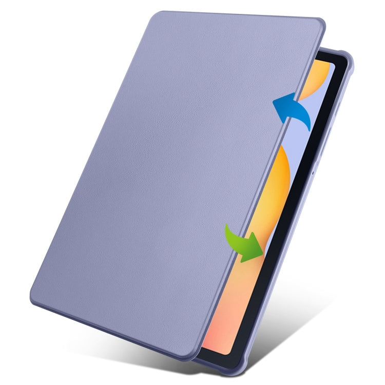 For Samsung Galaxy Tab S6 Lite P610 Acrylic 360 Degree Rotation Smart Tablet Leather Case