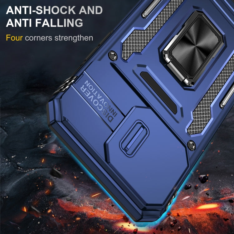 For iPhone 16 Pro Max Armor PC + TPU Camera Shield Phone Case