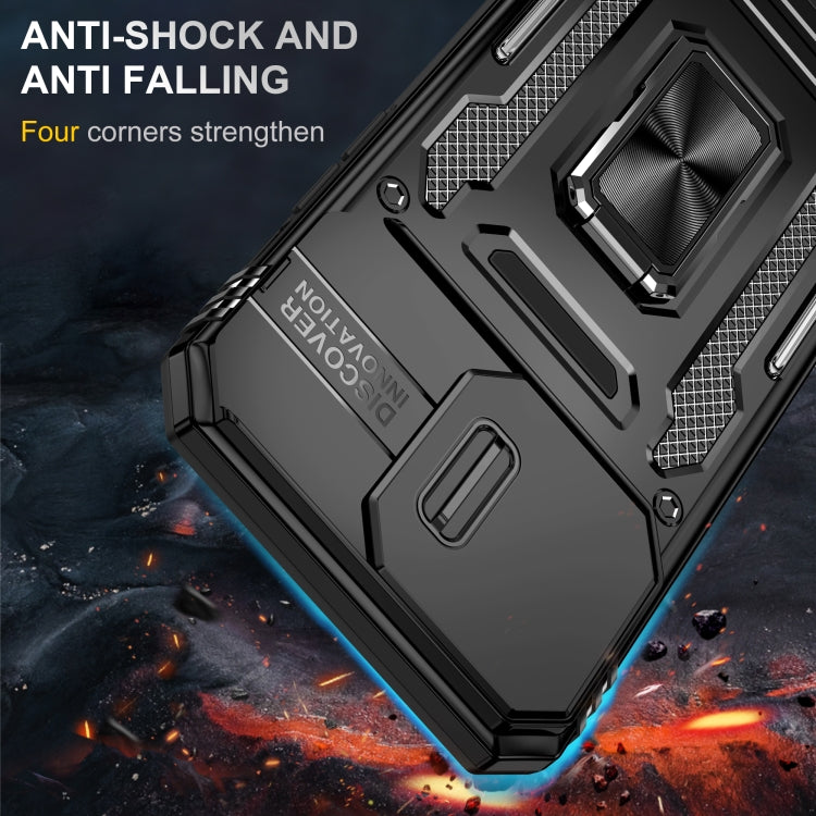 For iPhone 16 Pro Max Armor PC + TPU Camera Shield Phone Case
