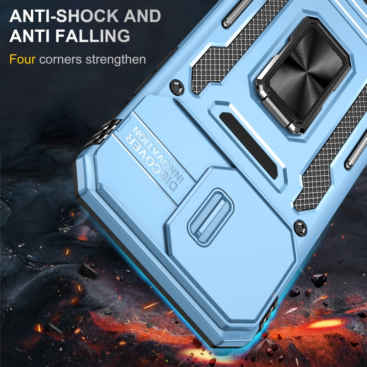 For iPhone 16 Pro Max Armor PC + TPU Camera Shield Phone Case