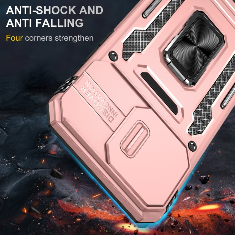 For iPhone 16 Pro Max Armor PC + TPU Camera Shield Phone Case