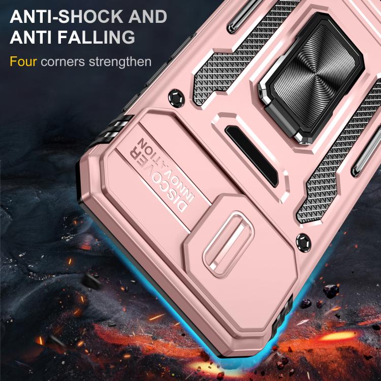 For iPhone 17e / 16e Armor PC + TPU Camera Shield Phone Case