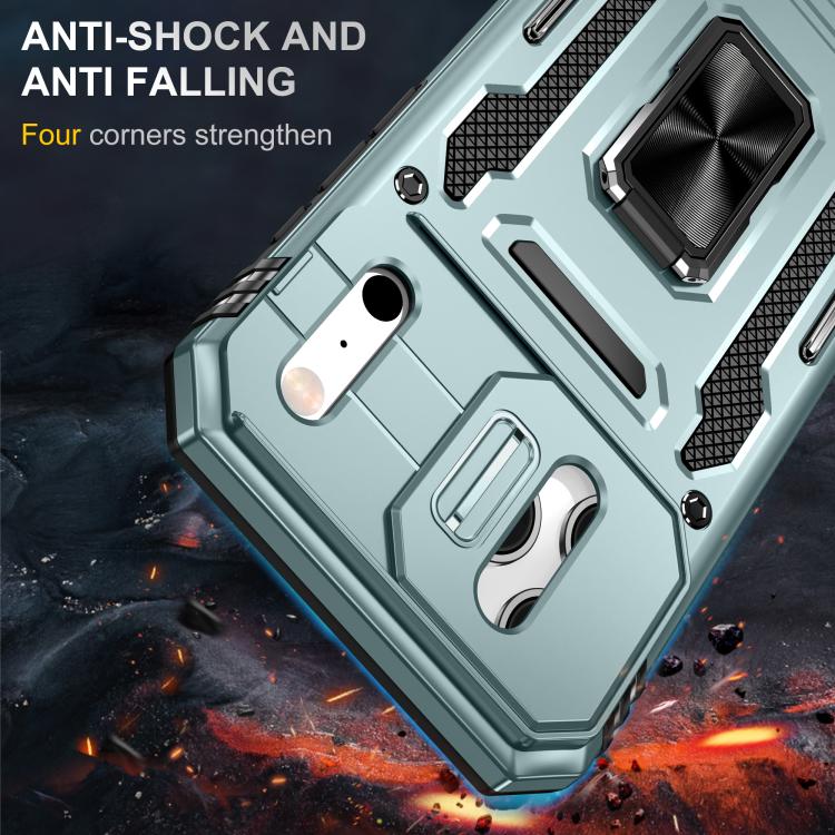 For iPhone 17 Pro Max Armor PC + TPU Camera Shield Phone Case