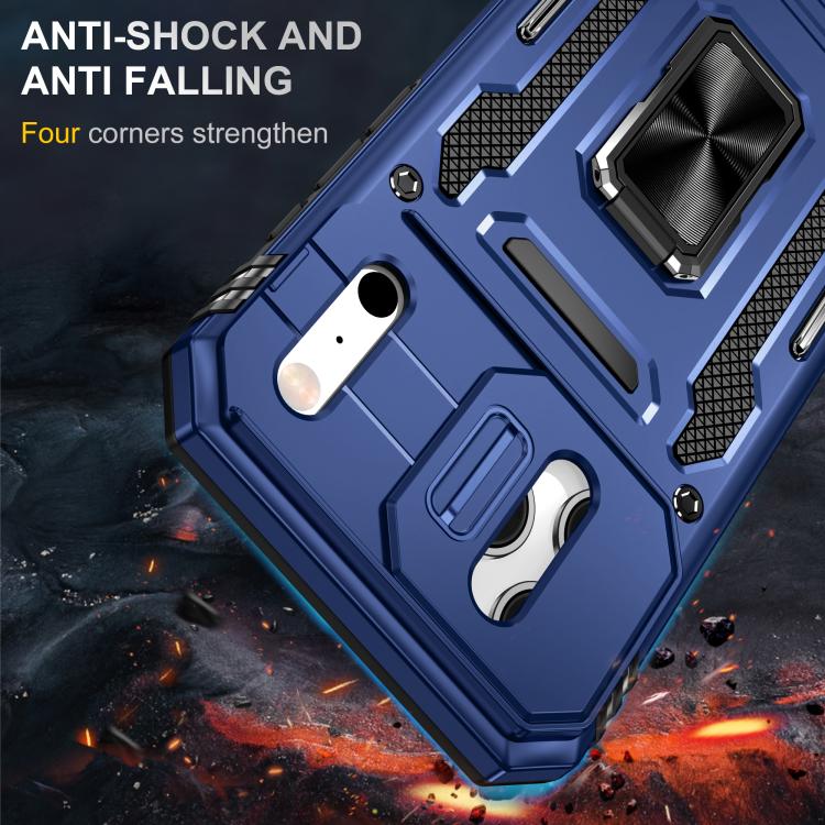 For iPhone 17 Pro Max Armor PC + TPU Camera Shield Phone Case
