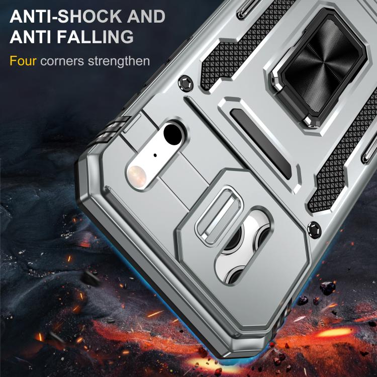 For iPhone 17 Pro Max Armor PC + TPU Camera Shield Phone Case