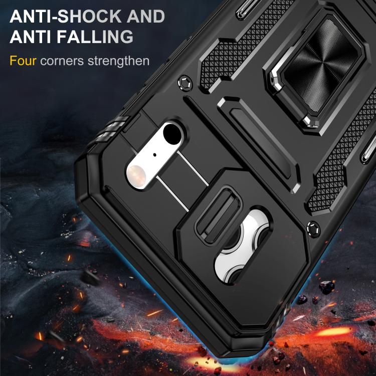 For iPhone 17 Pro Armor PC + TPU Camera Shield Phone Case