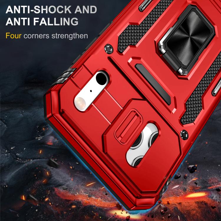 For iPhone 17 Pro Armor PC + TPU Camera Shield Phone Case