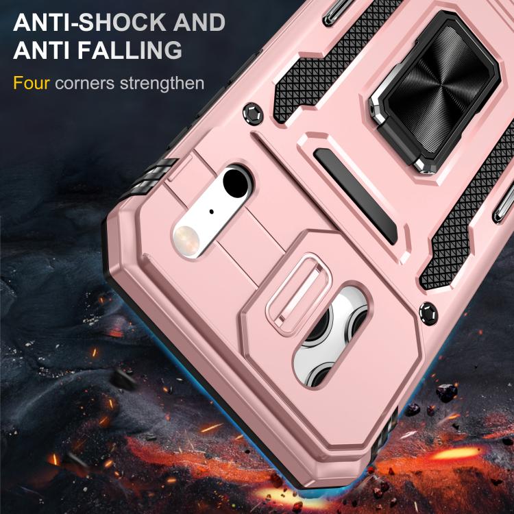 For iPhone 17 Pro Armor PC + TPU Camera Shield Phone Case