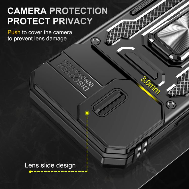 For iPhone 17 Armor PC + TPU Camera Shield Phone Case
